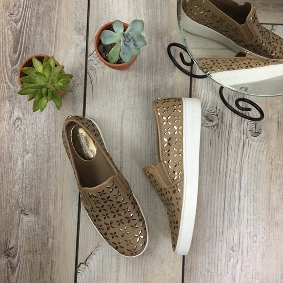 MICHAEL Michael Kors Shoes - MICHAEL Michael Kors Leather Laser Cut Loafers